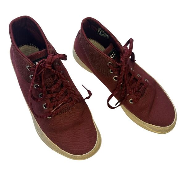 NOBULL Cabernet Canvas Mid-Trainer Gym Sneakers Laced women’s 9 men’s 7.5 - Picture 2 of 8